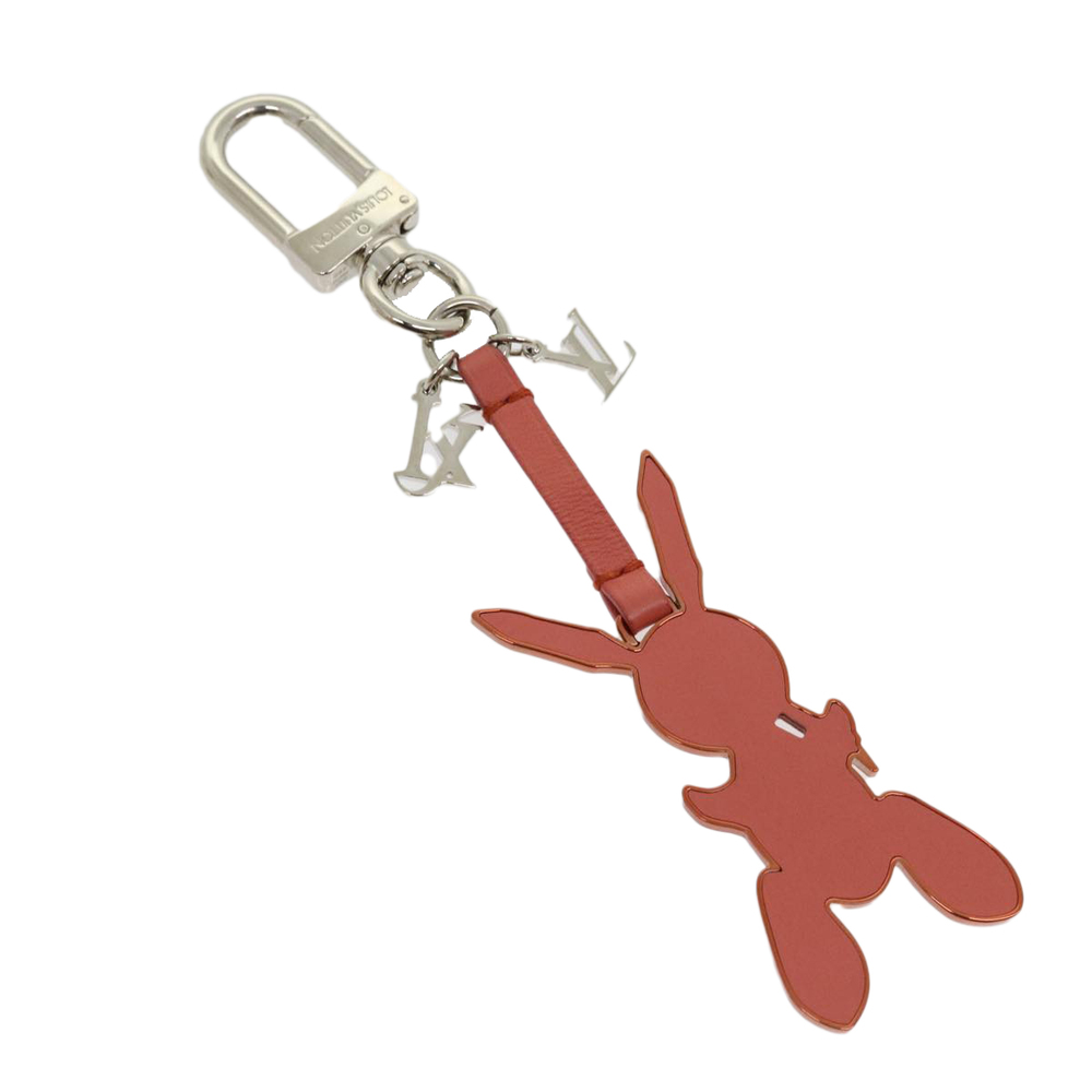 LOUIS VUITTON Jeff Coons Rabbit Charm Pink M62733 LV Auth 30505A - Picture 1 of 11